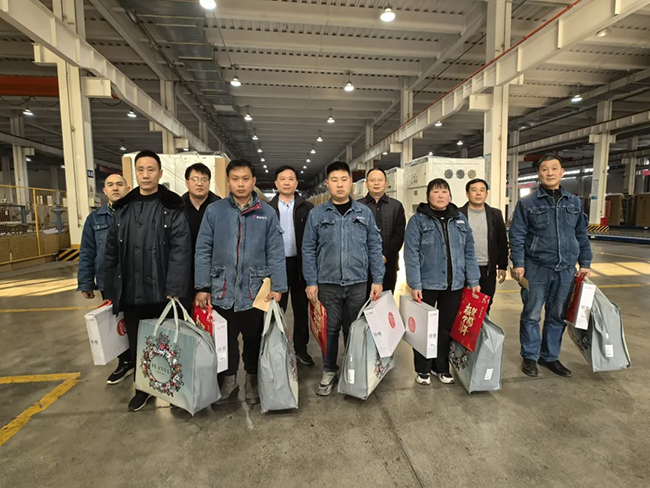 索凌电气新春慰问送关怀，节前安全督导保平安